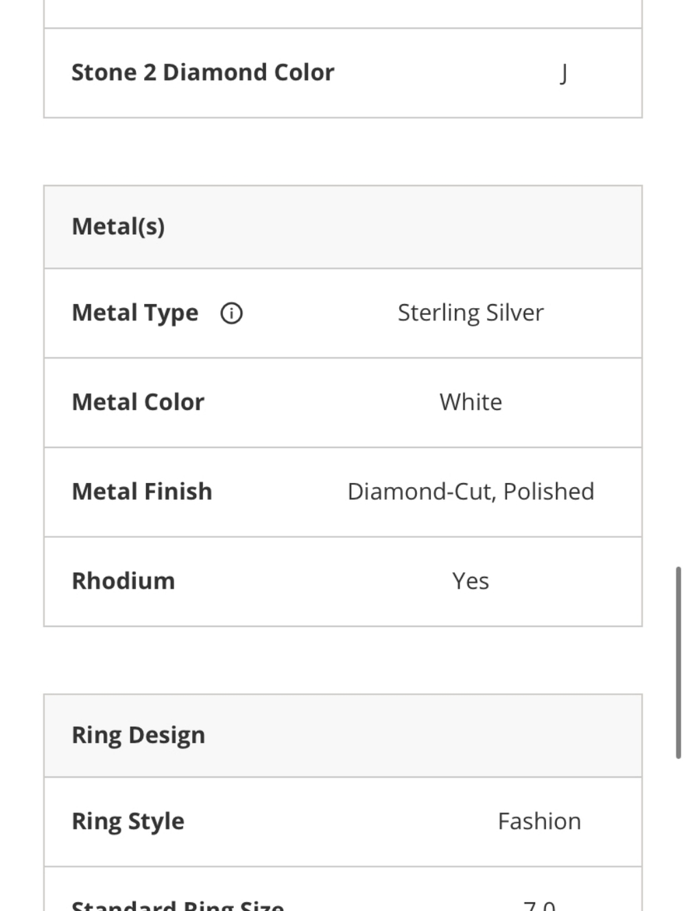 Silver Band Ring with Teal Blue Crystal Waves - Picture 7 of 7